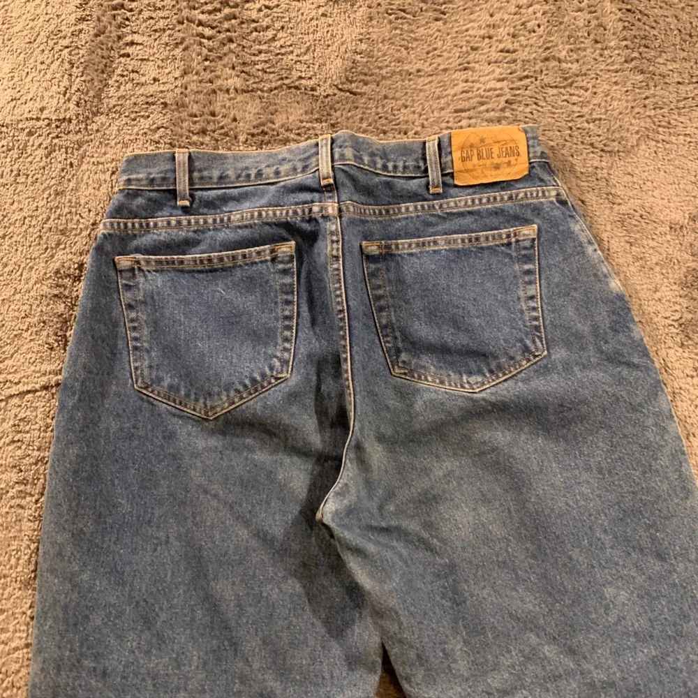 Vintage 90s Gap Blue Jeans Baggy Fit Mens 34x30 Medium Wash Denim 90s‎ Y2K